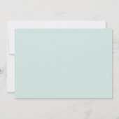 ミントハートカレンダー結婚式の日付を保存 セーブザデート (裏面)