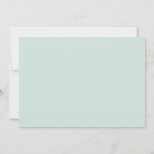 ミントハートカレンダー結婚式の日付を保存 セーブザデート (裏面)