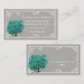 ミントハートツリー名刺 名刺 (正面/裏面)