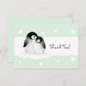 ミントハートペンギンサンキューカード サンキューカード (正面/裏面)