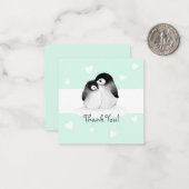 ミントハートペンギンサンキューノーテカード ノートカード (正面/裏面インサイチュ)
