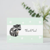 ミントハートラクーンサンキューカード サンキューカード (スタンド正面)