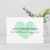 ミントハート私の花嫁の依頼カードになる 招待状 (スタンド正面)