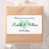 ミントハート結婚の水の瓶ラベル ラベル (インサイチュ)