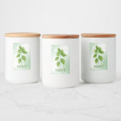 ミントハーブのラベル フードラベル (ボトル)