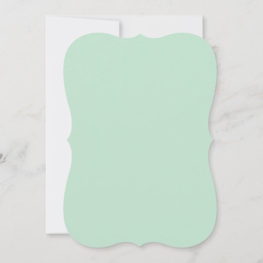 ミントバタフライベビーシャワー招待状 招待状 (裏面)