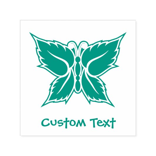 ミントバタフライ セルフインキングスタンプ (デザイン)