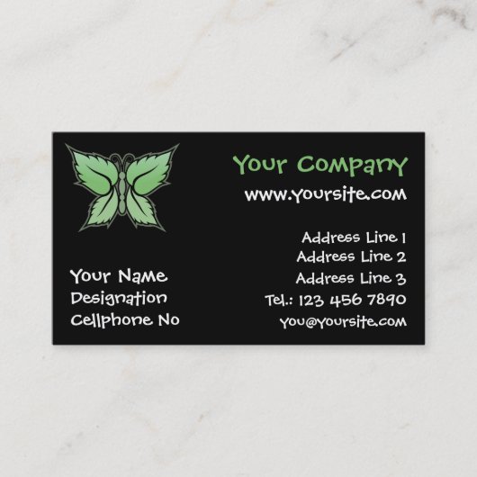 ミントバタフライ 名刺 (正面)