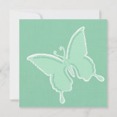 ミントバタフライ 招待状 (裏面)