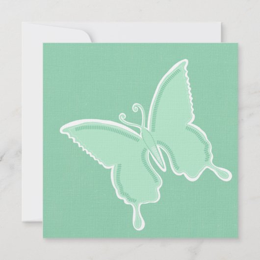 ミントバタフライ 招待状 (裏面)