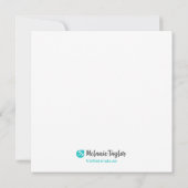 ミントバニー ミニアートプリント招待状 招待状 (裏面)