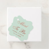 ミントバラ結婚金ゴールドのエレガントスクリプパーソナライズされたト フェイバータグ (インサイチュ)