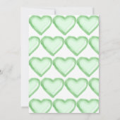 ミントバルーン1歳誕生日招待状 招待状 (裏面)