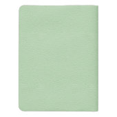 ミントパーソナライズされたエレガントグリーンレザーフェミニン エクストララージMoleskineノートブック (裏面)