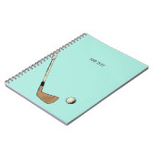 ミントパーソナライズされたモダンヴィンテージ ノートブック (左側)