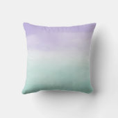 ミントパープルウォーターカラー絞り染め クッション (裏面)