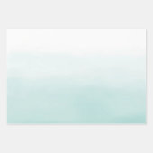 ミントパープルウォーターカラー絞り染め ラッピングペーパーシート (正面3)