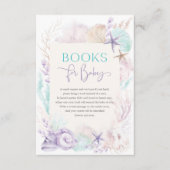 ミントパープル海の下に海の人魚の本ベビー エンクロージャーカード (正面)