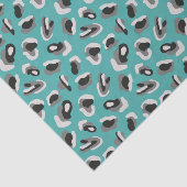 ミントヒョウアニマルプリント模様 薄葉紙 (詳細)