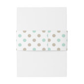 ミントビスクドットストライプズベリーバンド 招待状ベリーバンド (裏面例)