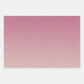 ミントピガーリーンクラベンダーグラデーション金ゴールドグラム ラッピングペーパーシート (正面2)