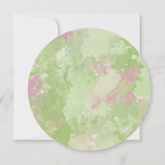 ミントピガーリーンク抽象芸術Sweet sixteen 招待状 (正面)