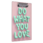 ミントピンクのパステルクリップボードを好きなことをする クリップボード (右)