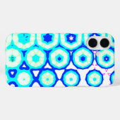 ミントピンクアクアブルーパターン（名前） Case-Mate iPhoneケース (裏面 (横))