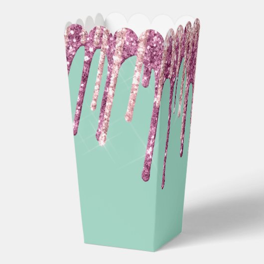 ミントピンク赤面アイスクリームグリッタードリップ誕生日 フェイバーボックス (裏面)