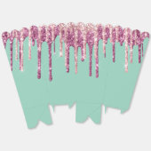 ミントピンク赤面アイスクリームグリッタードリップ誕生日 フェイバーボックス (見開き)