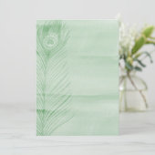 ミントピーコックフェザー 招待状 (スタンド正面)