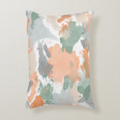 ミントピーチオレンジパレット（ばちゃばちゃ）跳ねる アクセントクッション (正面(垂直))