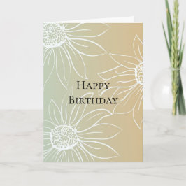 ミントピーチホワイトデイジーフローラ カード