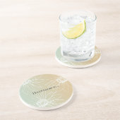 ミントピーチホワイトデイジーフローラ コースター (側面)