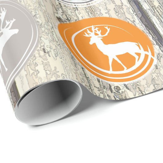 ミントファミリーフォトトナカイのクリスマス明メリーるい ラッピングペーパー (ロールコーナー)