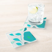 ミントフレーバーイラストレーションコースター ガラスコースター (アングル)