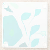 ミントフレーバーイラストレーションコースター ガラスコースター (裏面)