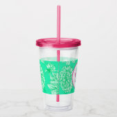 ミントフローラとモノグラム アクリルタンブラー (右)