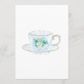 ミントフローラブライダルシャワーティーパーティー アドバイスカード (裏面)