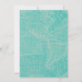 ミントフローラホットエアバルーンベビーシャワー招待状 招待状 (裏面)