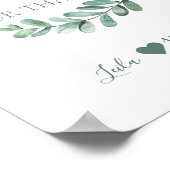 ミントフローラワイルドフラワーシード結婚式の引き出物パケット ポスター (角)