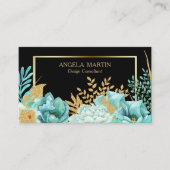 ミントフローラ金ゴールドフレームプロフェッショナル 名刺 (正面)