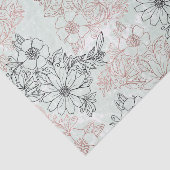 ミントブモダンラックバラ金ゴールドフローラ大理石 薄葉紙 (詳細)