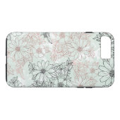 ミントブモダンラックバラ金ゴールドフローラ大理石 Case-Mate iPhoneケース (裏面(横))