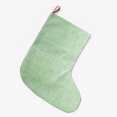 ミントブリーズウォーターカラー ラージクリスマスストッキング (正面 (吊り時))