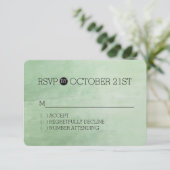 ミントブリーズウォーターカラーRSVP 出欠カード (スタンド正面)