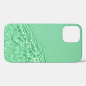 ミントブルーの澄ん水面テクスチャ Case-Mate iPhoneケース (裏面 (横))