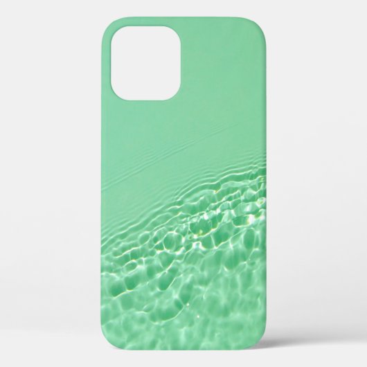 ミントブルーの澄ん水面テクスチャ Case-Mate iPhoneケース (裏面)