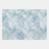 ミントブルーシャンパーニュストライプ金ゴールド ラッピングペーパーシート (正面3)