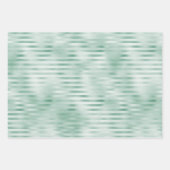 ミントブルーシャンパーニュストライプ金ゴールド ラッピングペーパーシート (正面)